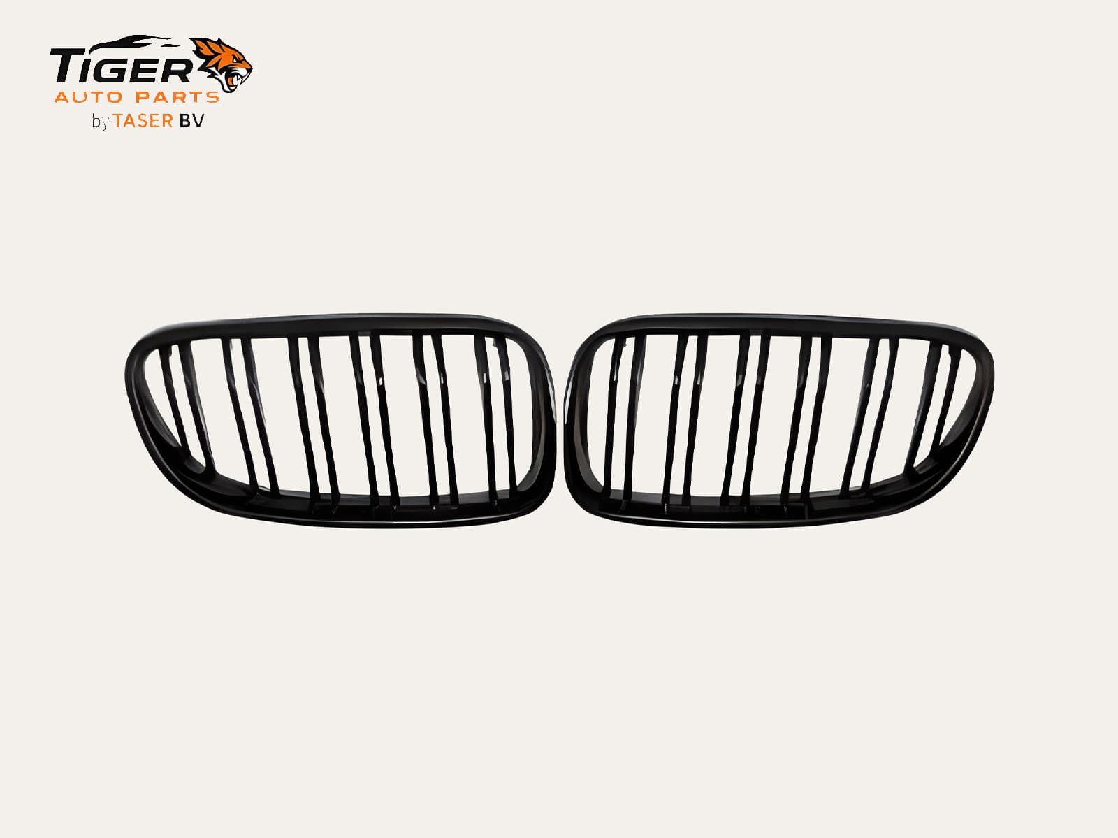 BMW 3-SERIE E92 LCI / E93 LCI COUPE / CABRIO 10-13 Dubbelspijls glanzend zwarte grillen