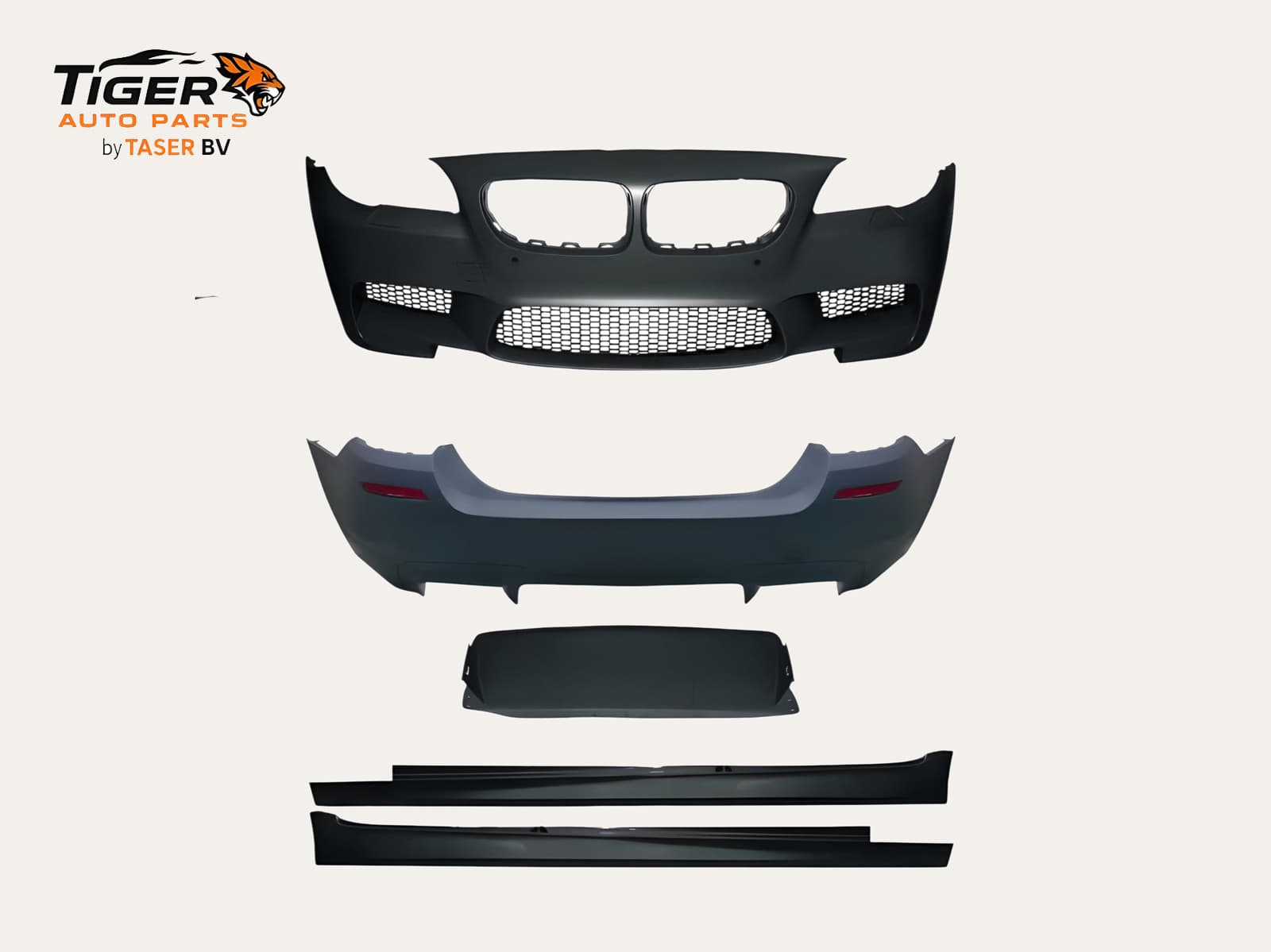 BMW F10 LCI 2013-2017 bodykit compleet M5-stijl met PDC en 4-uitlaat