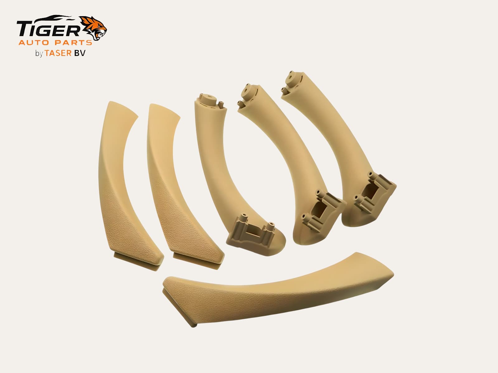 BMW E90 2006-2011 INTERIEUR DEURGREEP-SET BEIGE - 6-DELIG