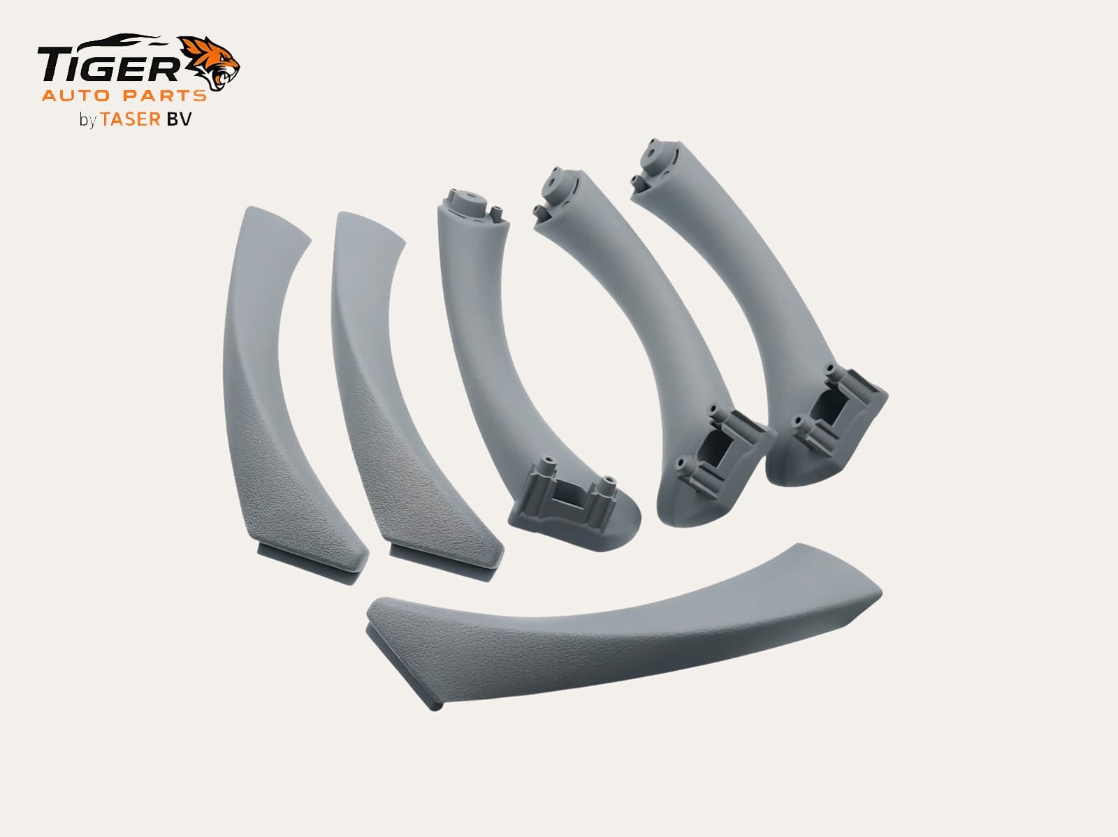 BMW E90 2006-2011 INTERIEUR DEURGREEP-SET GRIJS - 6-DELIG