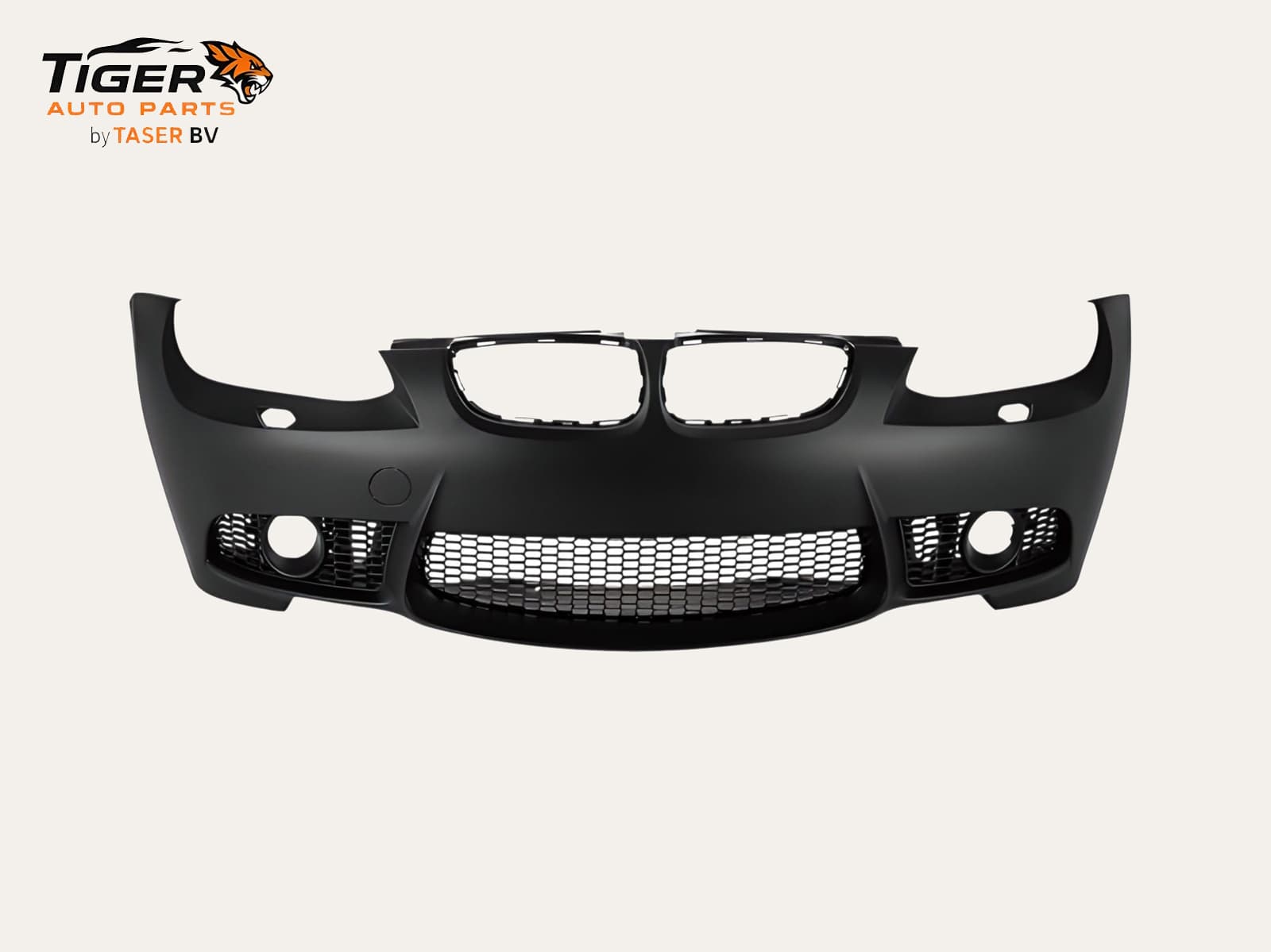 BMW 3-SERIE E90 LCI / E91 LCI SEDAN / TOURING 08-11 VOORBUMPER MET KOPLAMPSPROEIERS, MISTLAMPGATEN, PDC, DIFFUSER M3-STIJL