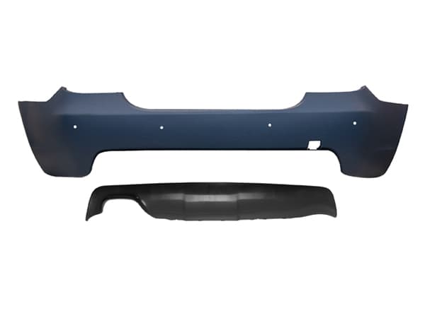 BMW 5-SERIE E60 LCI SEDAN 03-06 ACHTERBUMPER COMPLETE 18MM DUBBEL UITLAAT ///M-TECH