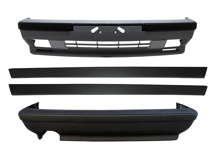 BMW 5-SERIE E34 88-95 BODY KIT ACHTERBUMPER DUBBEL UITLAAT + SIDESKIRTS ///M5-STIJL