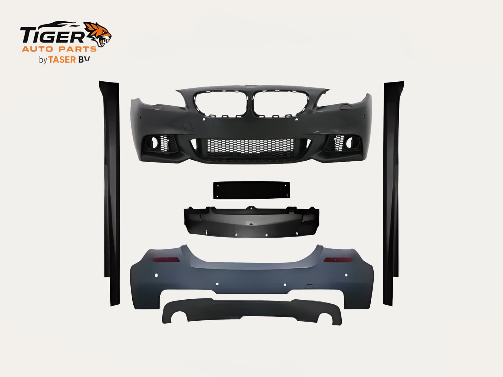 BMW F10 2010-2013 bodykit compleet M-Tech met PDC 2-uitlaat links rechts