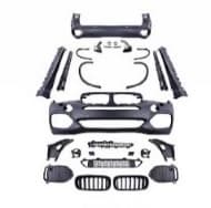 BMW X-SERIE F15 14-18 BODY KIT COMPLETE M-TECH BODYKIT - VOOR & ACHTER MET KOPLAMPWASSERS, PDC GATEN, DUBBELE UITLAAT, SIDESKIRTS, NIEREN EN SPATBORDVERBREDERS