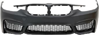 BMW 3-SERIE F30 / F31 12-18 VOORBUMPER COMPLETE ///M3 CHINA-TYPE STIJL, MET KOPLAMPSPROEIERS, ZONDER MISTLAMPGATEN
