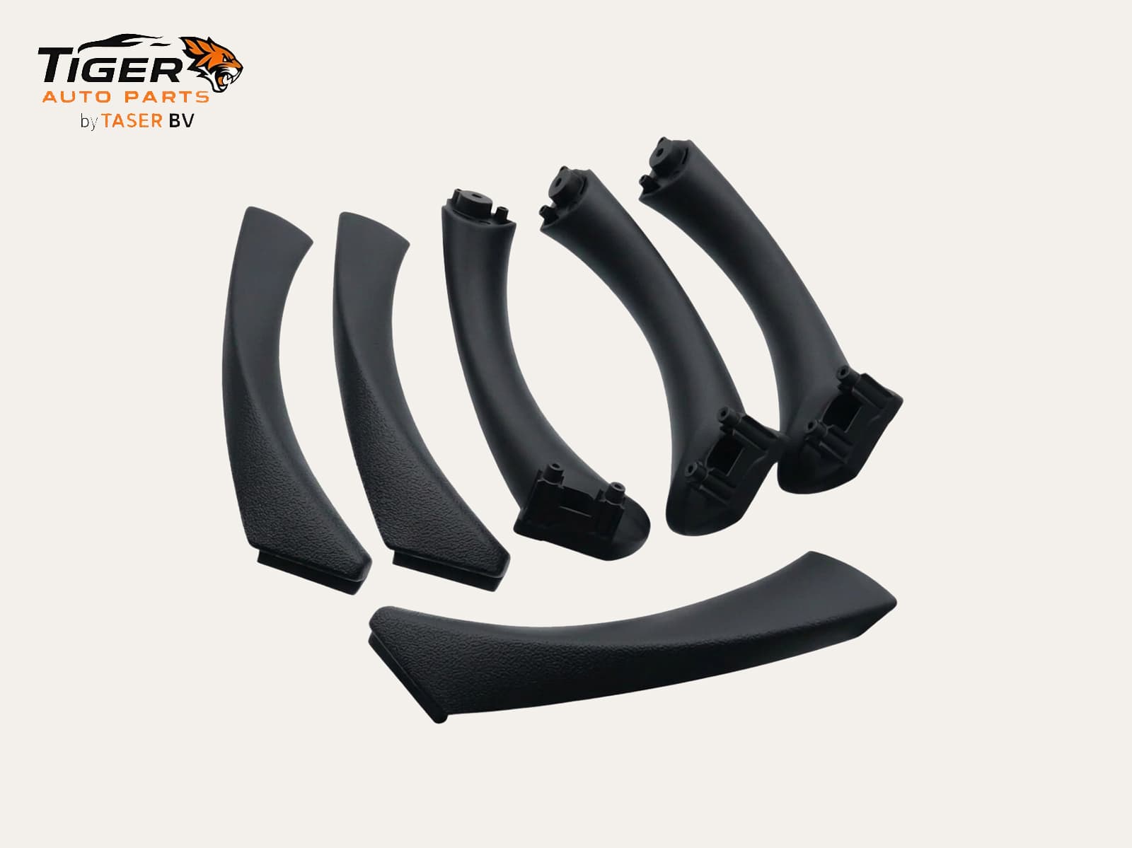 BMW E90 2006-2011 INTERIEUR DEURGREEP-SET ZWART - 6-DELIG