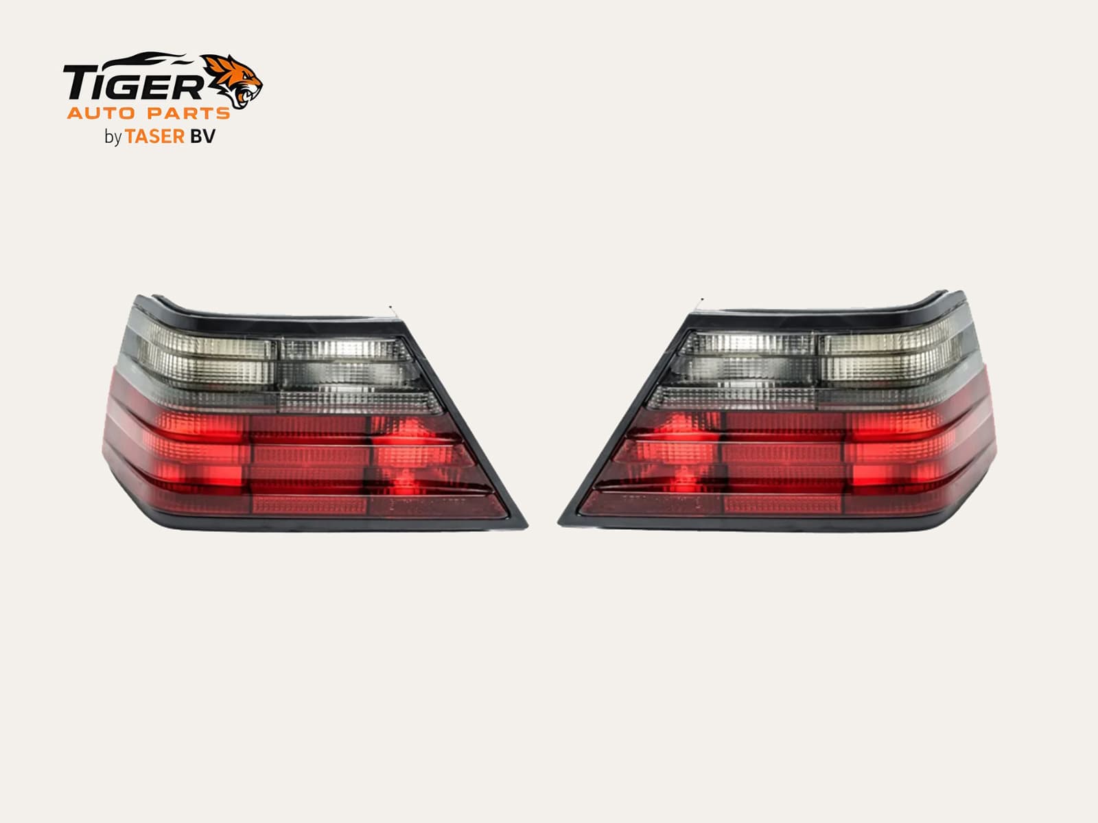 Mercedes W124 achterlichten set wit knipperlicht
