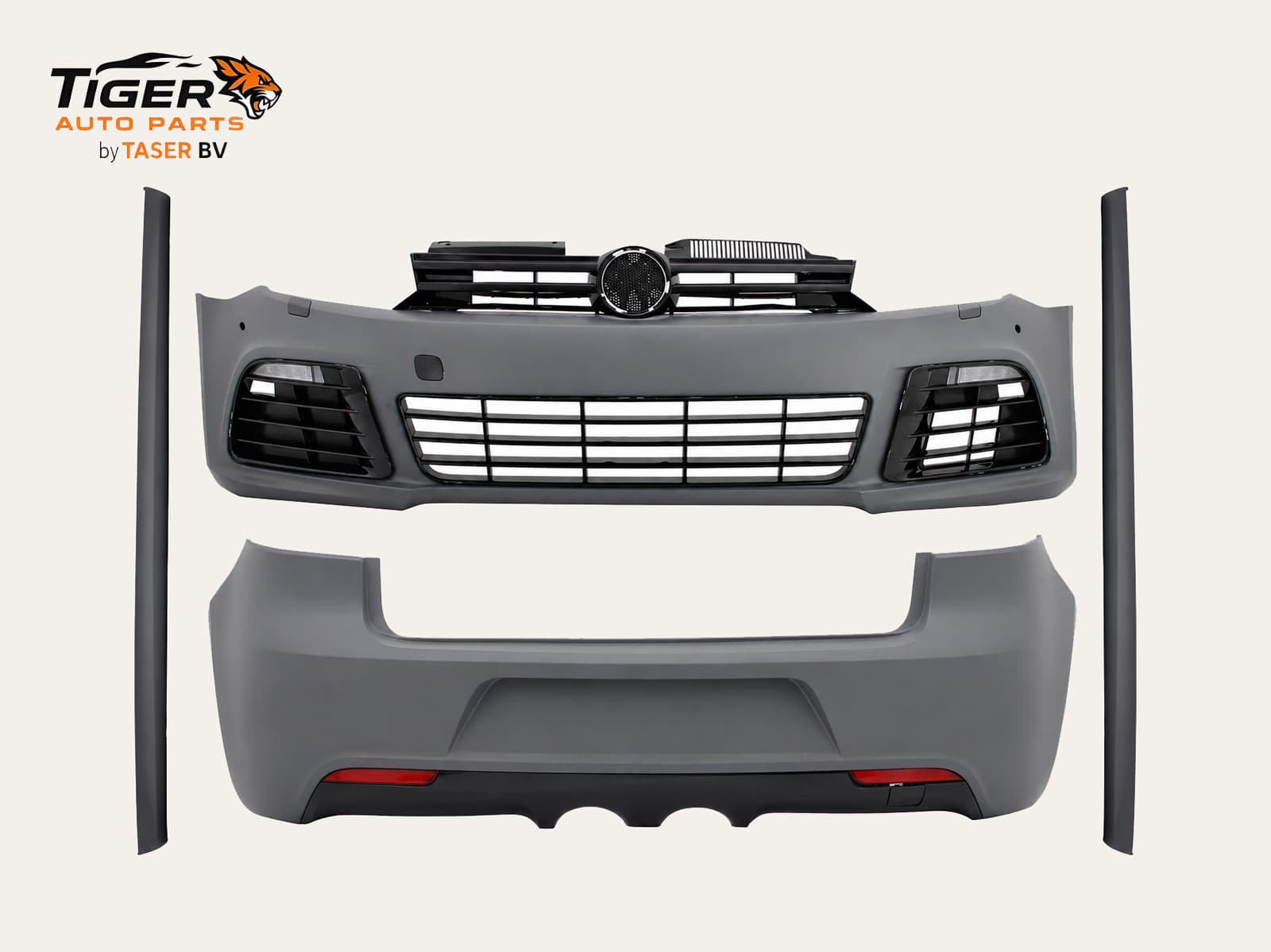 VW Golf 6 bodykit R20 look – voor- en achterbumper + sideskirts